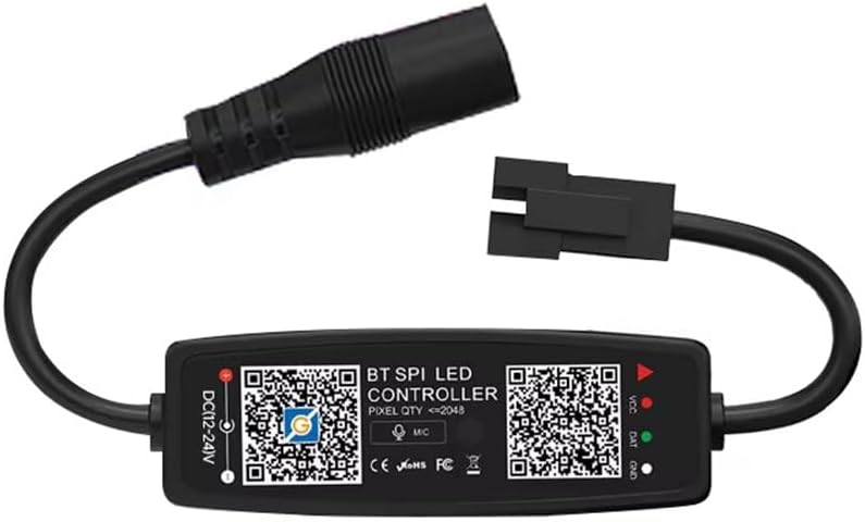 WS2812B Bluetooth LED Controller APP Music Sync For WS2811 WS2812 SK6812 Light Strips 12V 24V DC - Image 1